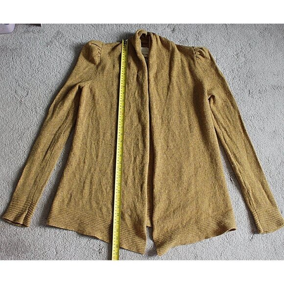 Anthropologie - Meguro River Puff Sleeve Cardigan in Mustard Yellow - S - Japan - Picture 5 of 9